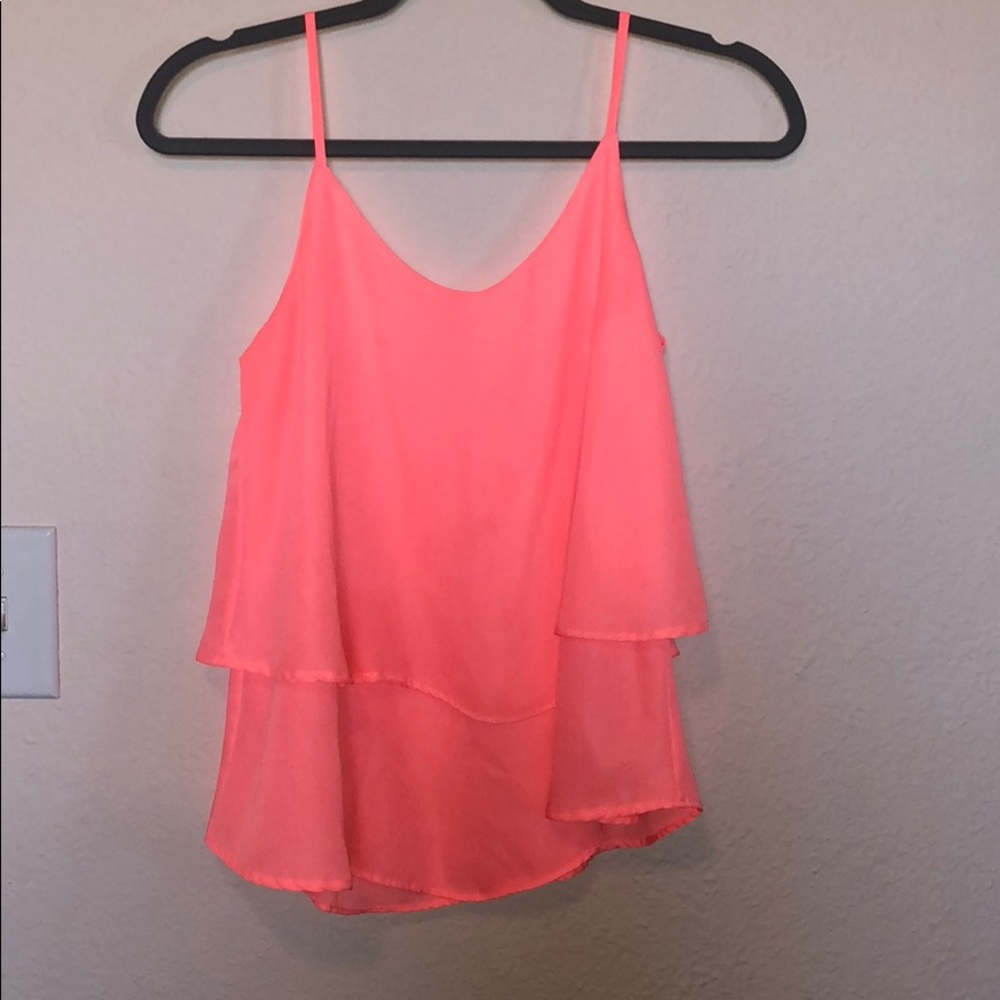 Bright coral top
